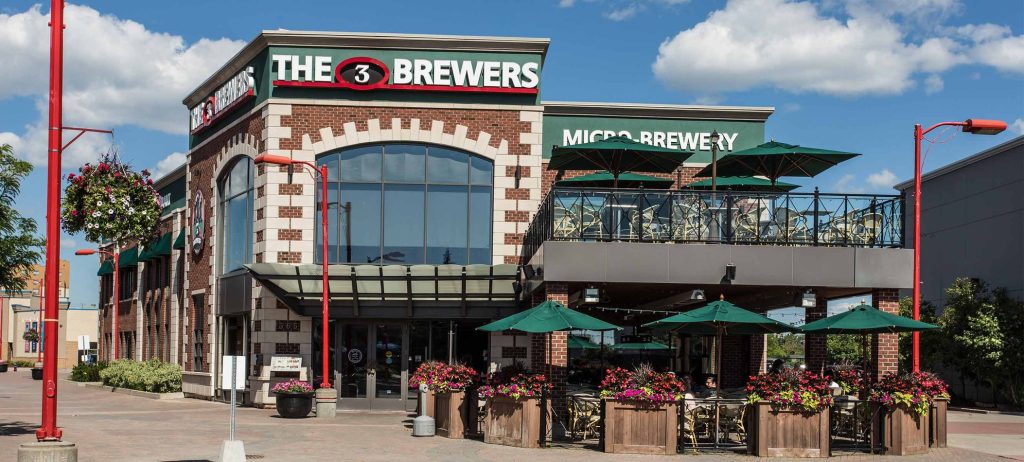3 Brasseurs craft brewery, for a beer in Kanata, near Ottawa
