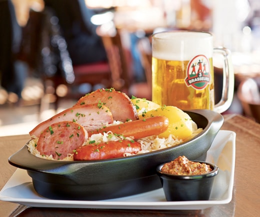 What's a good pairing for beer and sausage?